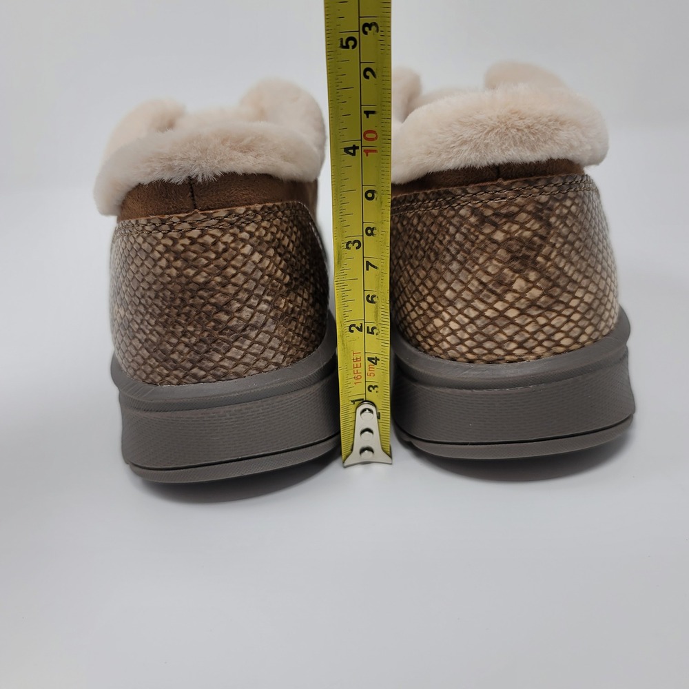 Bzees Golly Toffee Brown Faux Fur SlipOn Ankle Boot Bootie Sz8W Machine Washable - Picture 4 of 14